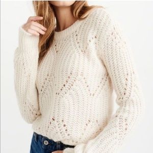 abercrombie | cream sweater